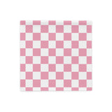 Pink Checkered Pillow Case