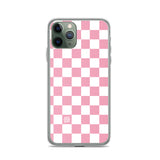 Pink Checkered iPhone Case