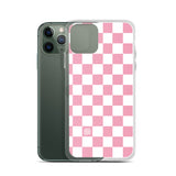 Pink Checkered iPhone Case