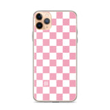 Pink Checkered iPhone Case