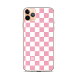 Pink Checkered iPhone Case