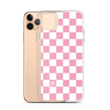 Pink Checkered iPhone Case