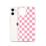 Pink Checkered iPhone Case