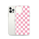 Pink Checkered iPhone Case