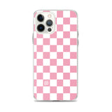 Pink Checkered iPhone Case