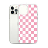 Pink Checkered iPhone Case