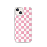 Pink Checkered iPhone Case