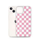 Pink Checkered iPhone Case