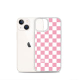 Pink Checkered iPhone Case