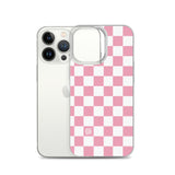 Pink Checkered iPhone Case