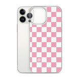 Pink Checkered iPhone Case