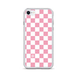 Pink Checkered iPhone Case