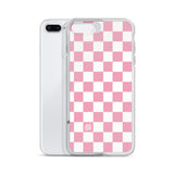 Pink Checkered iPhone Case