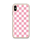 Pink Checkered iPhone Case