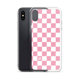 Pink Checkered iPhone Case