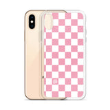 Pink Checkered iPhone Case