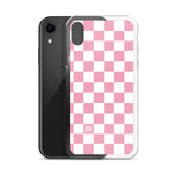 Pink Checkered iPhone Case