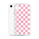 Pink Checkered iPhone Case