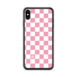 Pink Checkered iPhone Case