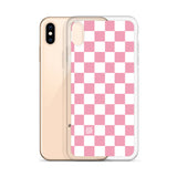 Pink Checkered iPhone Case