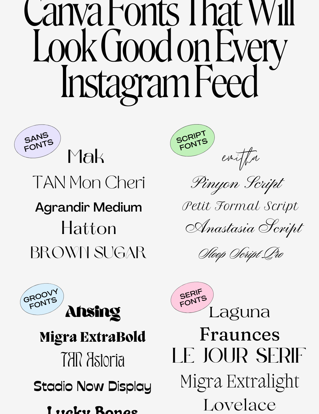 Best Free Feminine Canva Fonts in 2022