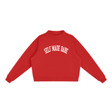 Self Made Babe Mock-Neck Butter Sweatshirt