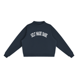 Self Made Babe Mock-Neck Butter Sweatshirt