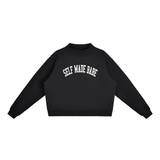 Self Made Babe Mock-Neck Butter Sweatshirt