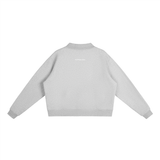 Self Made Babe Self Made Essential Fleece Mock-Neck Crew Sweatshirt