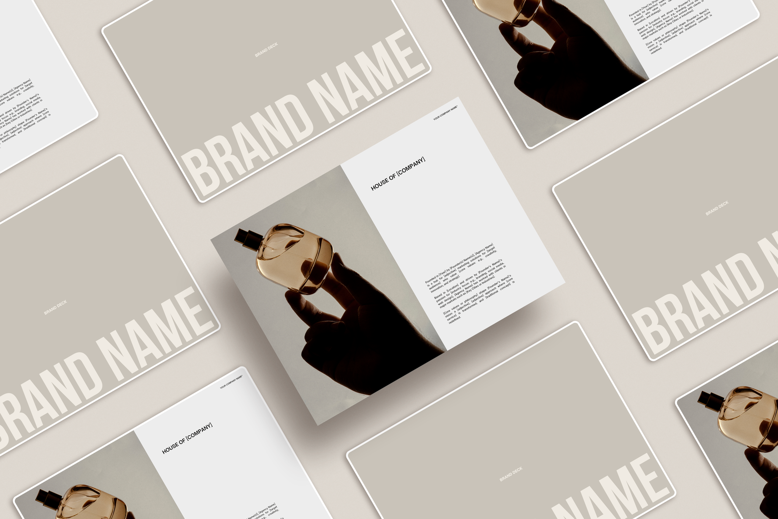 Brand Deck Canva Template for Freelance Creatives, Social Media Managers, Brand Designers, Marketers and More