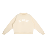 Self Made Babe Mock-Neck Butter Sweatshirt