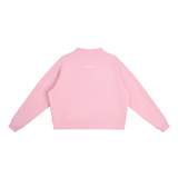 Self Made Babe Self Made Essential Fleece Mock-Neck Crew Sweatshirt