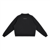 Self Made Babe Self Made Essential Fleece Mock-Neck Crew Sweatshirt