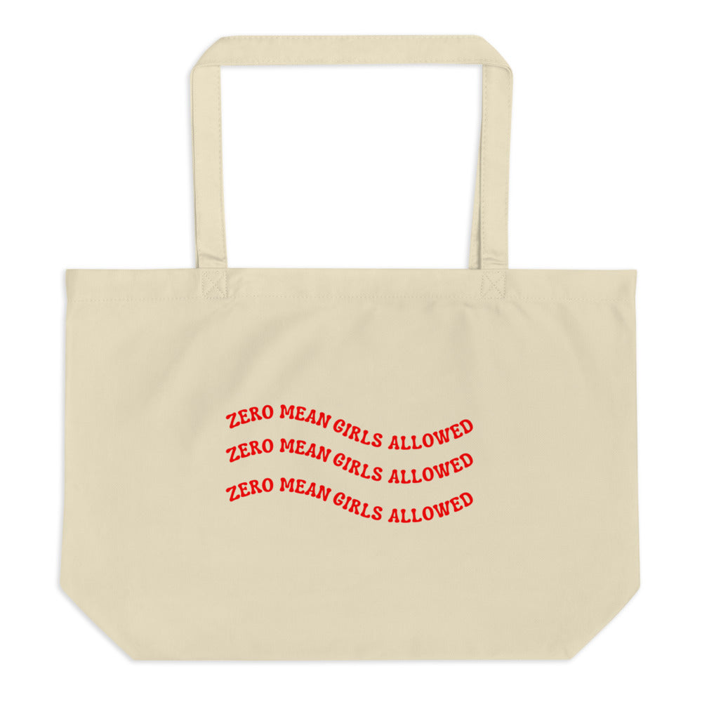Zero Mean Girls Large Eco Tote Bag
