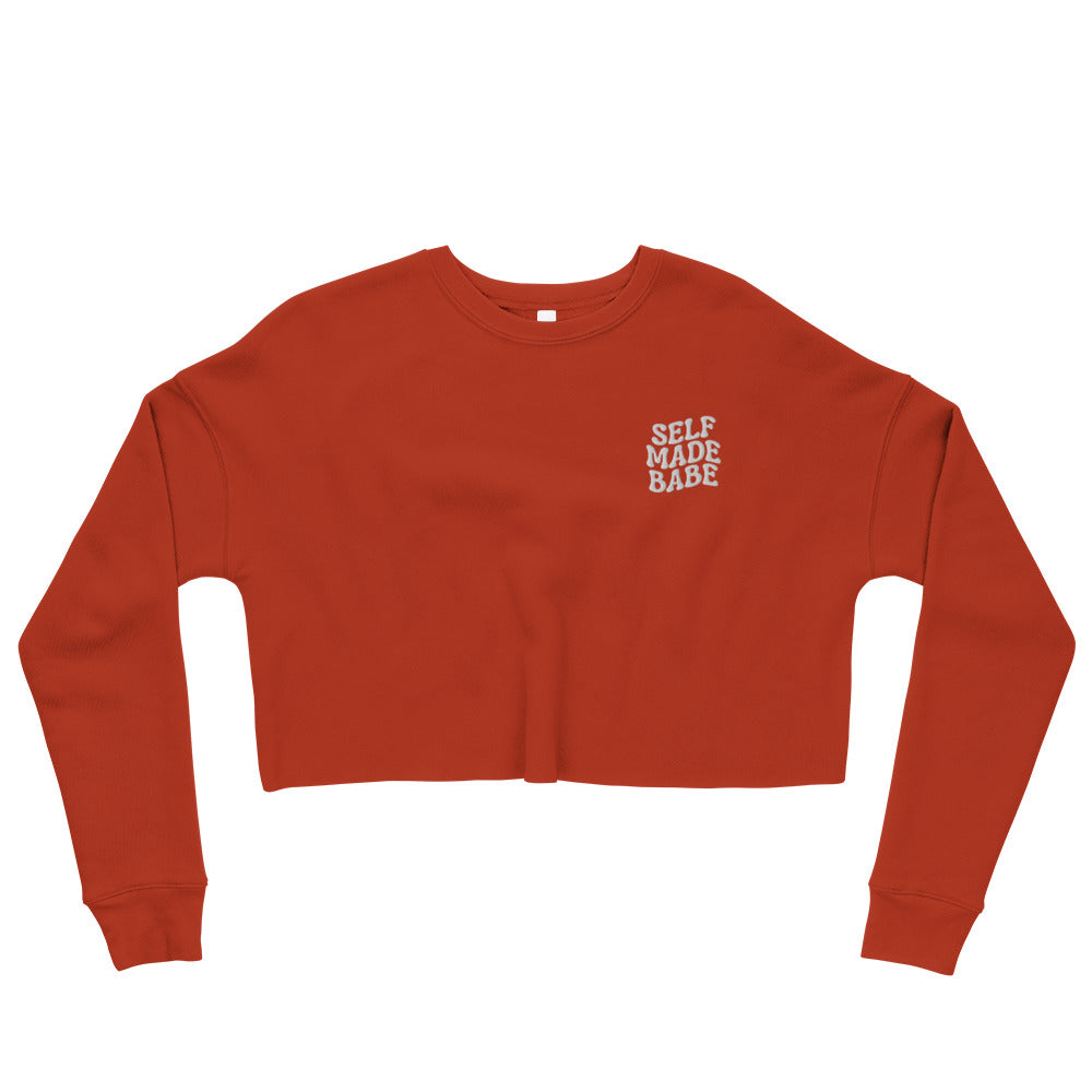 Self Made Babe Crop Sweatshirt